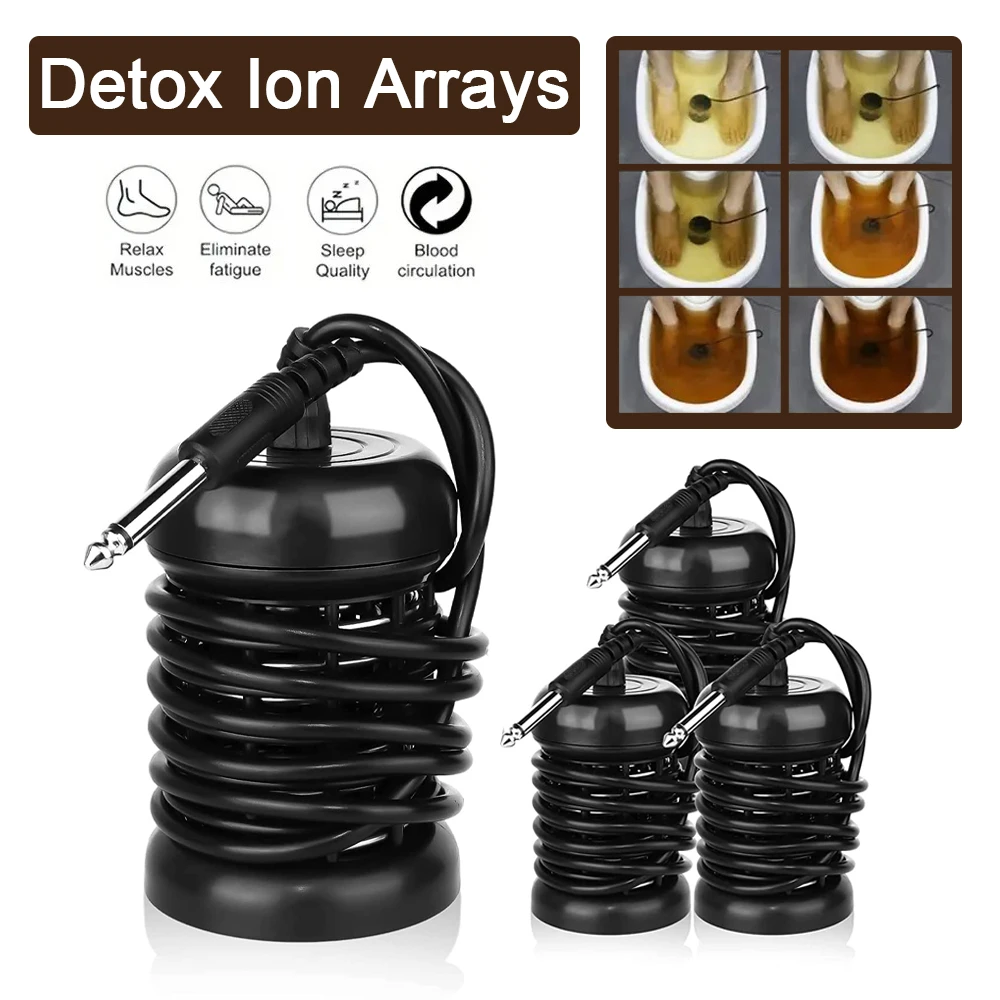 6/1PCS Detox Ionic Arrays Foot Massage Detoxifier Foot Bath Machine Foot Spa Cleanse Vibrating Whirlpool Care Arrays Aqua Cell