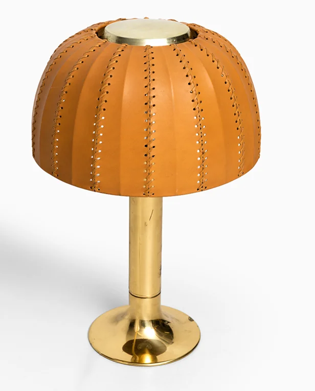 Pumpkin Leather Lampshade Creative Table Lamp Nordic Minimalist Design Bedroom Bedside Lamp High-end Table Lamp Factory