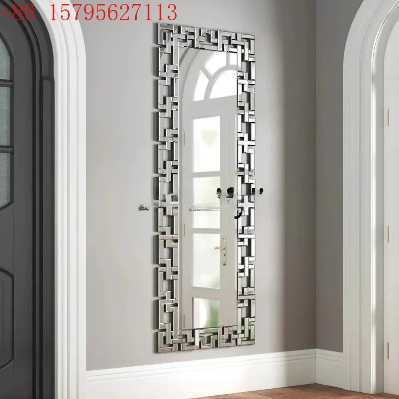 

Американское неоклассическое зеркало, настенное квадратное зеркало, бытовая гардеробная, от пола до потолка в спальне, CQY