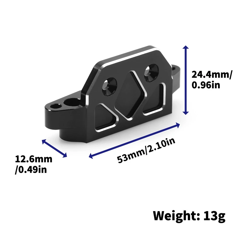 Metal Rear Bulkhead Tie Rod Suspension Mount for 1/10 LCG Upgrade Parts [sgqu-Toy]