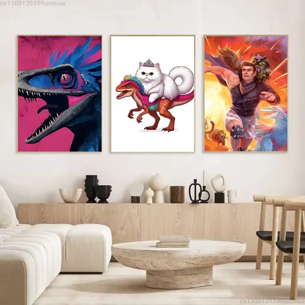 D-Dungeon Crawler Carl Artists Canvas Painting for Living Room Home Decor Poster Fans Gifts-unframed