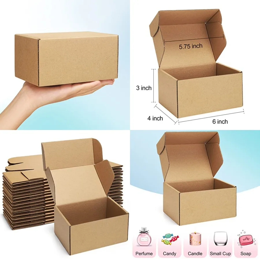 

Shipping Boxes Small Mailing Boxes 25 Pack Cardboard Corrugated Box Mailers