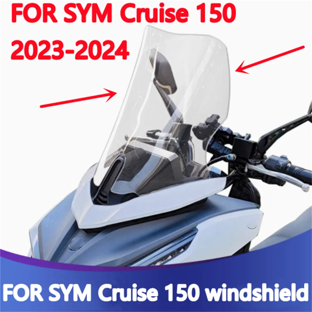 

For SYM 23-24 Cruiser 150 Modified Windshield and High Windshield Accessories sym 2023-2024 Cruiser150