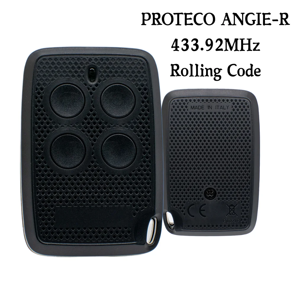 Для PROTECO ANGIE-R пульт дистанционного управления гаражными воротами 433,92 МГц с подвижным кодом, электрический брелок управления гаражными воротами