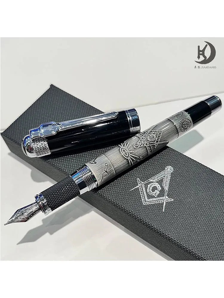 Treasure Gurus Eastern Star Masonic Hochwertiger Schwerer Füllfederhalter mit Geschenkbox-Set – Detail 1