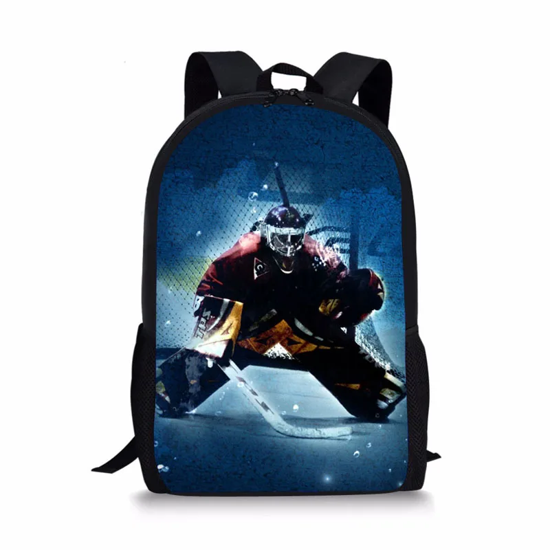 Cute Ice Hockey 3D Print School Bags For Boys Girls Back Pack Children Kids Backpack Student Book Bag Schoolbag Back to School