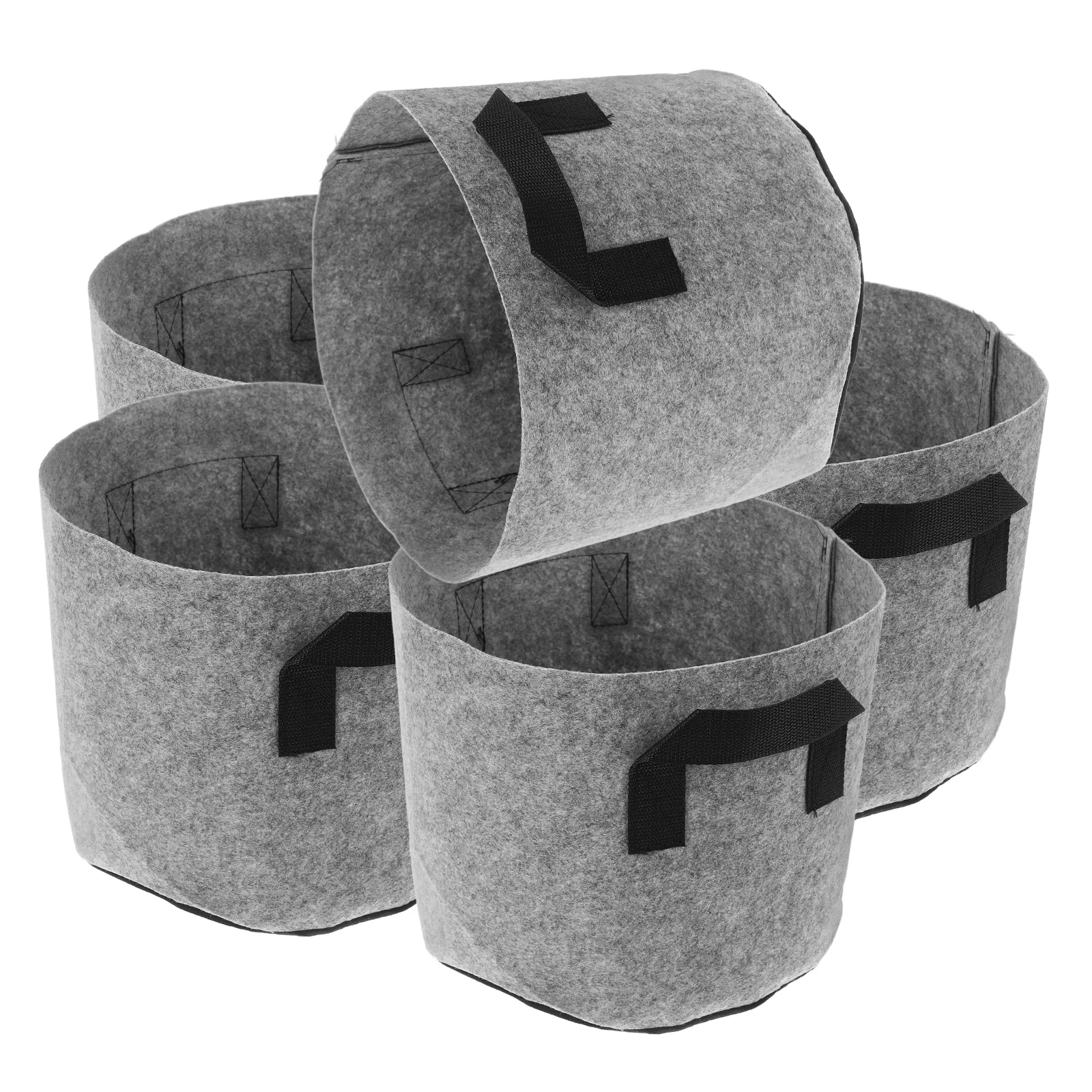 

5 Pcs Grow Bags Growing Fabric Plant Felt Planting Non-woven Garden to Vegetables Pots