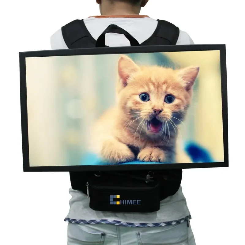 24 Inch Portable Human Walking Mobile LED Backpack Digital Billboard with GPS