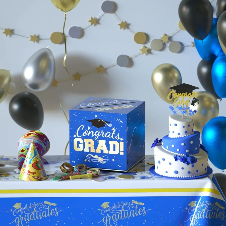 Graduation Party Decorations Graduation Grad Card Box for Graduation Party Favors Graduate Money Boxs for 2025 Graduation Party