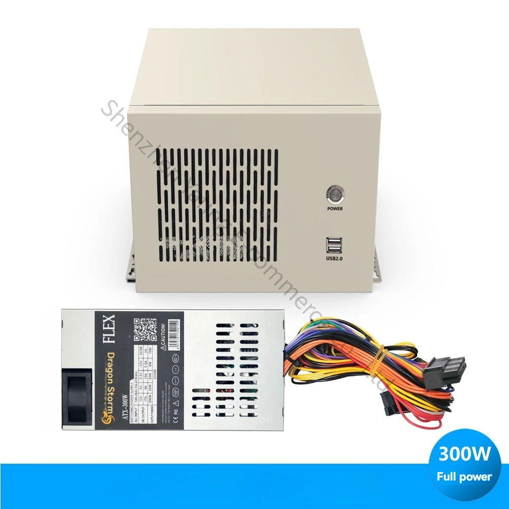 

Mini ITX Motherboard Wall Mounted Chassis Industrial Control Server Power Supply Position CNC Vision 1.2 Board Industrial Gray