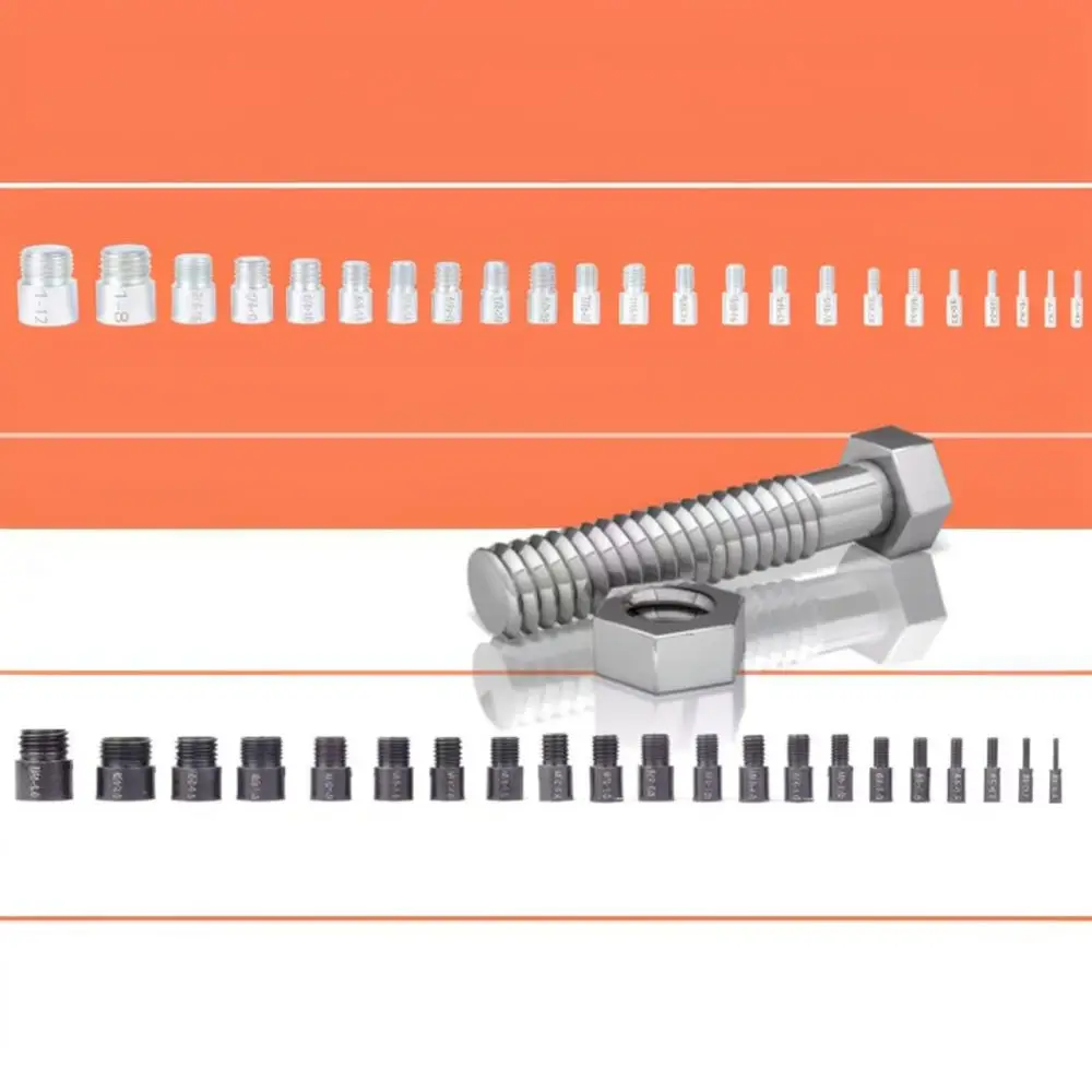 Precision Bolt Nut Thread Checker Set Metric Imperial Gauge Identification Tool For Industrial Fastener Sorting