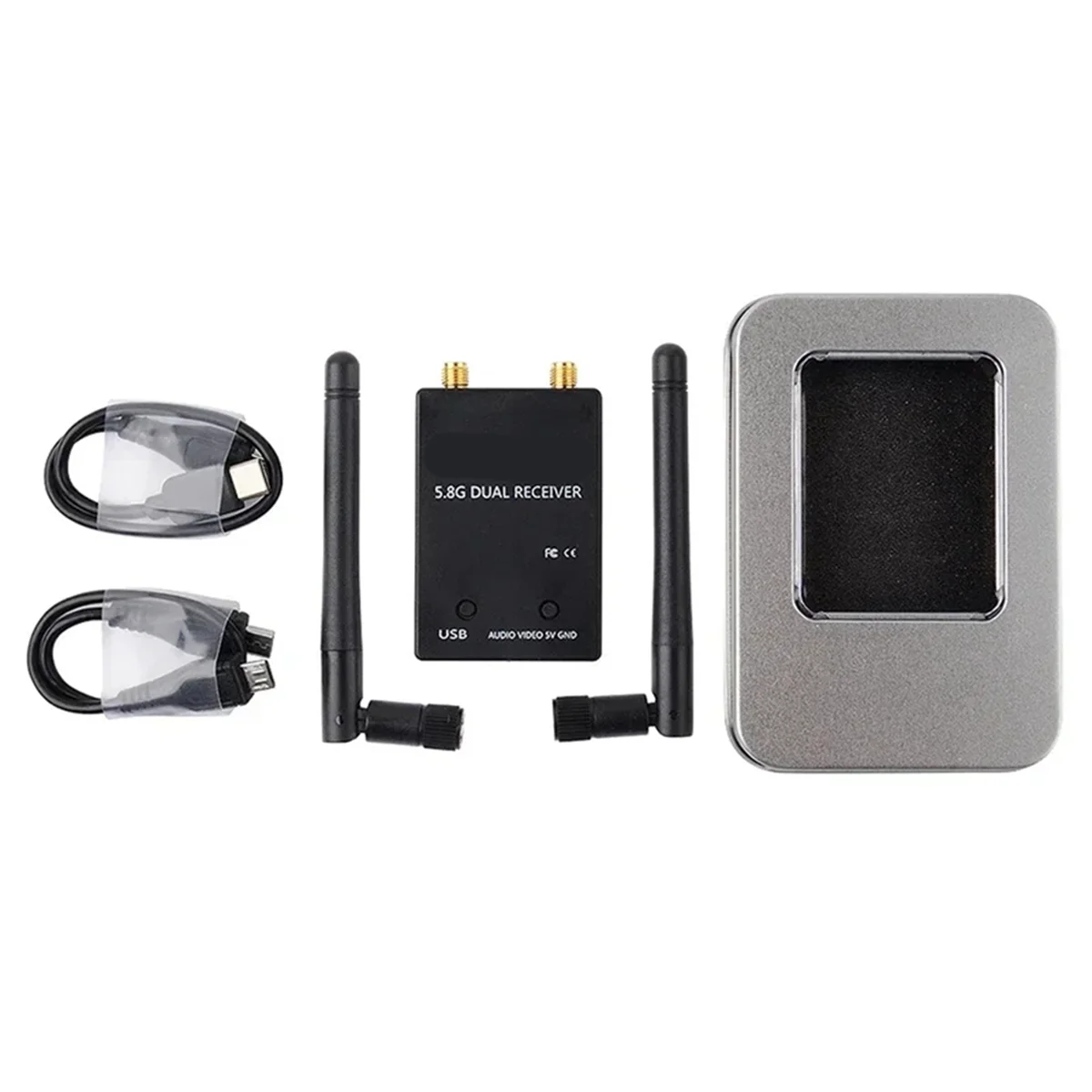 

SVFE-g5.8G 150CH полноканальный UVC двойной антенный приемник управления OTG FPV приемник с аудио для Android