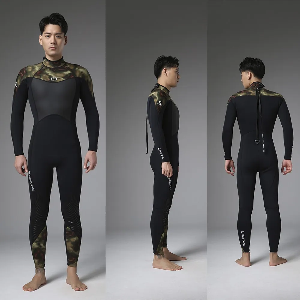 BESTDIVE Misty Quick Dry Series 3mm Jumpsuit Diving Wetsuit Men Women