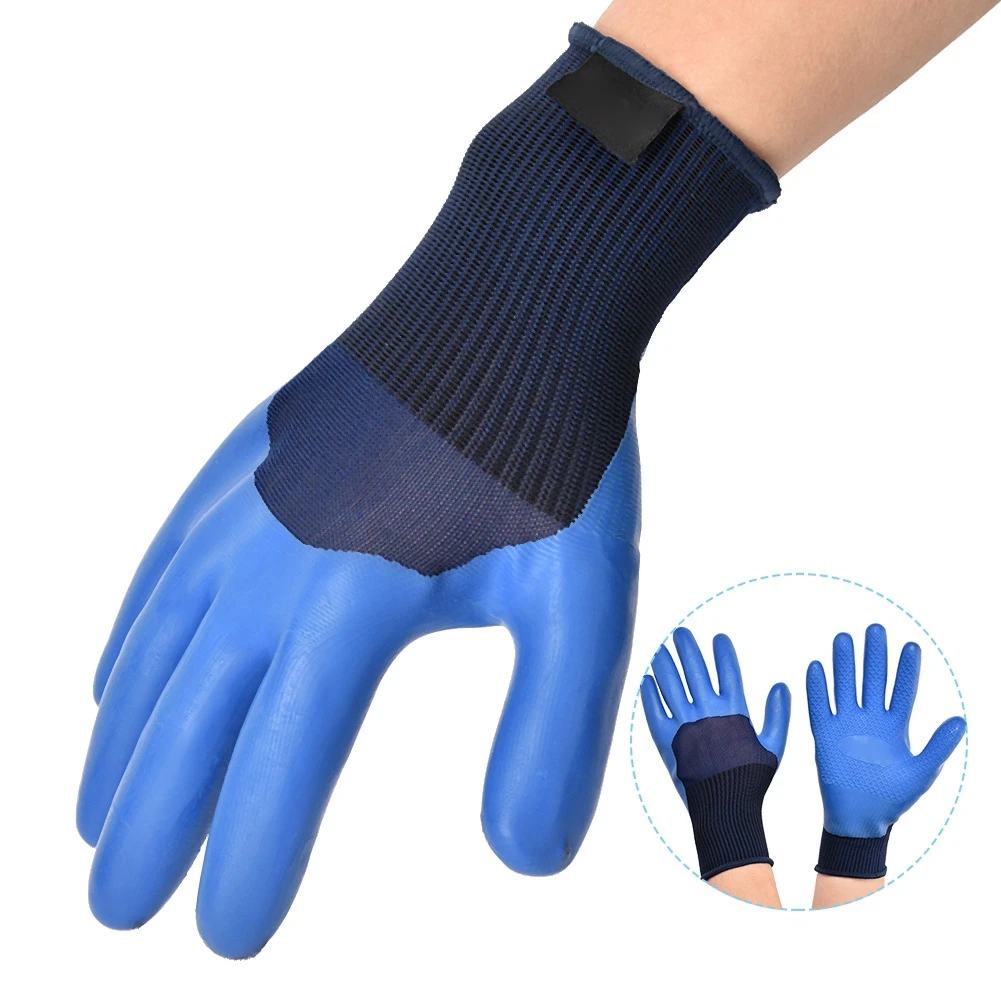 Wasserdichte Schutzhandschuhe, rutschfeste Latex-Arbeitshandschuhe, verschleißfeste, wasserdichte Schutzhandschuhe