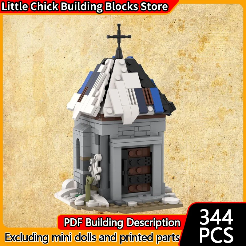 

Модель City Street View MOC, строительные кирпичи, каплица, архитектура, модульная технология, детские праздничные подарки, сборные игрушки, костюм