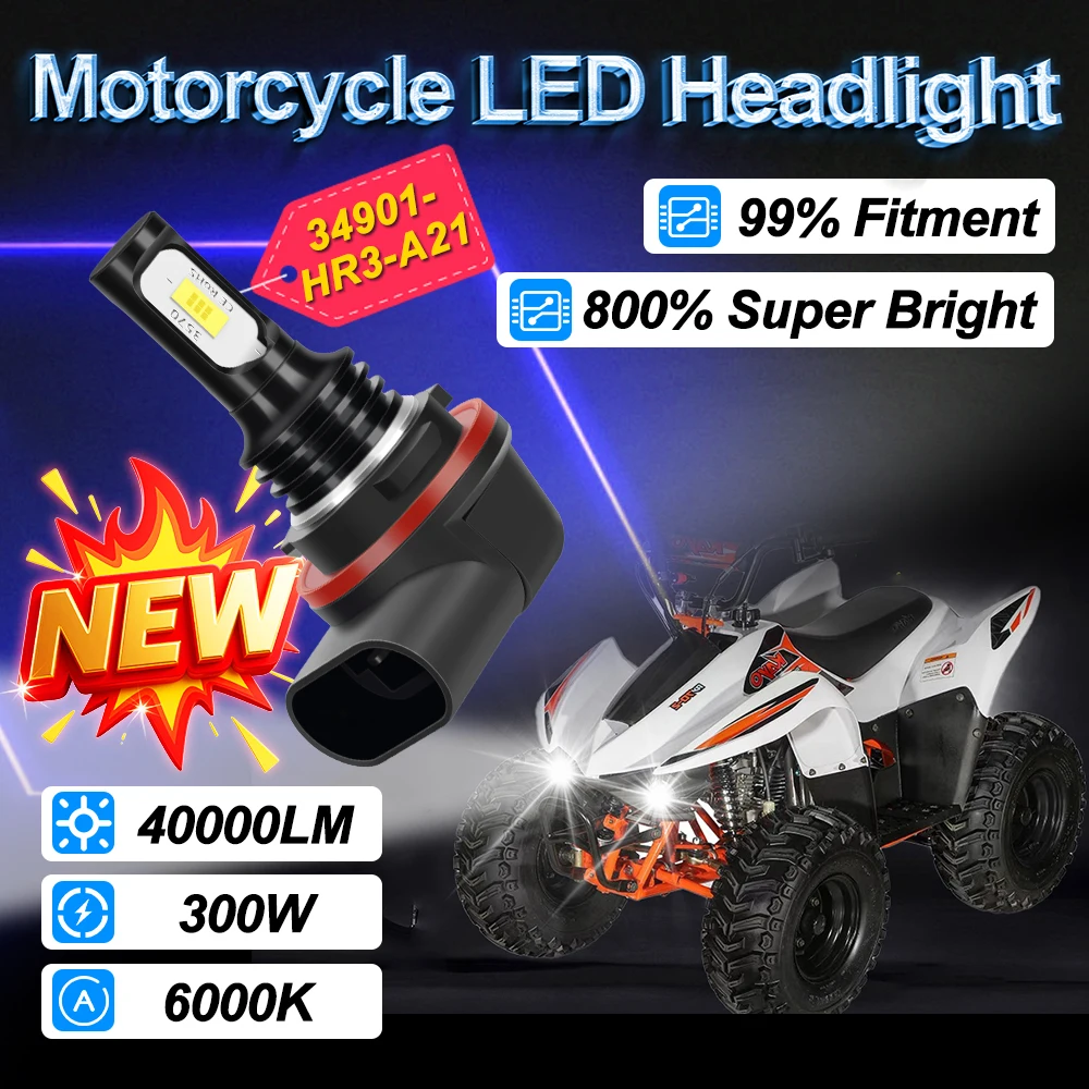 

HR3 34901 A21 Мотоциклетная светодиодная лампа для фар для Honda Rancher TRX420 TRX500 TRX520 2014 2015 2016 2017 2018 2019 2020 2021 2022