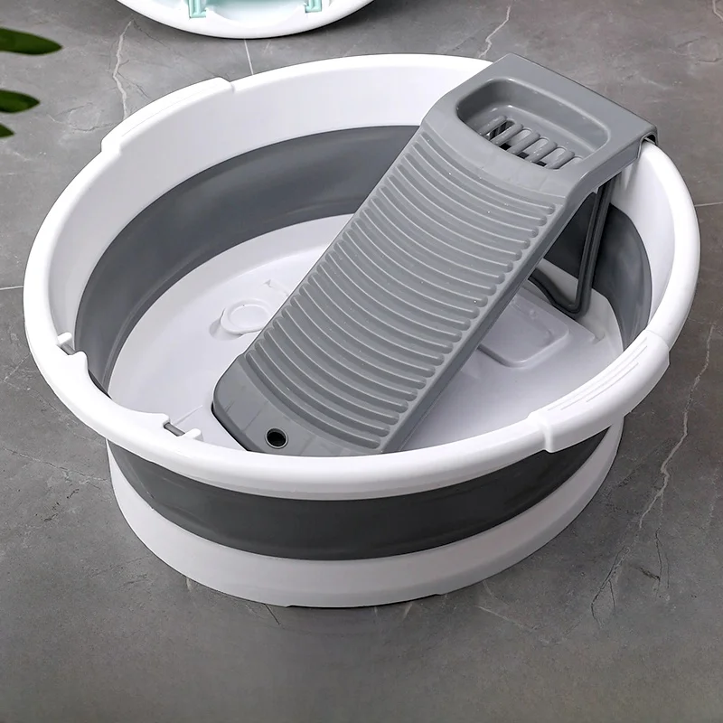 大型一体型洗濯板と洗面器-赤ちゃん専用洗濯桶-スタッキング式-家庭用洗濯シンク-浴室オーガナイザー