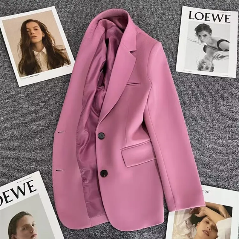 Dieci colori tuta classica cappotti stile coreano donna capispalla allentata primavera autunno Casual Chaquetas moda monopetto Blazer