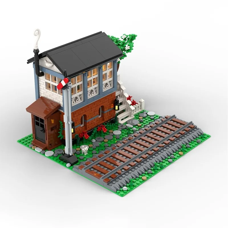 1147pcs MOC Signal Box Studschester Train Model Building Blocks Architecture Christmas Gift Toys DIY Creative Idea Brick