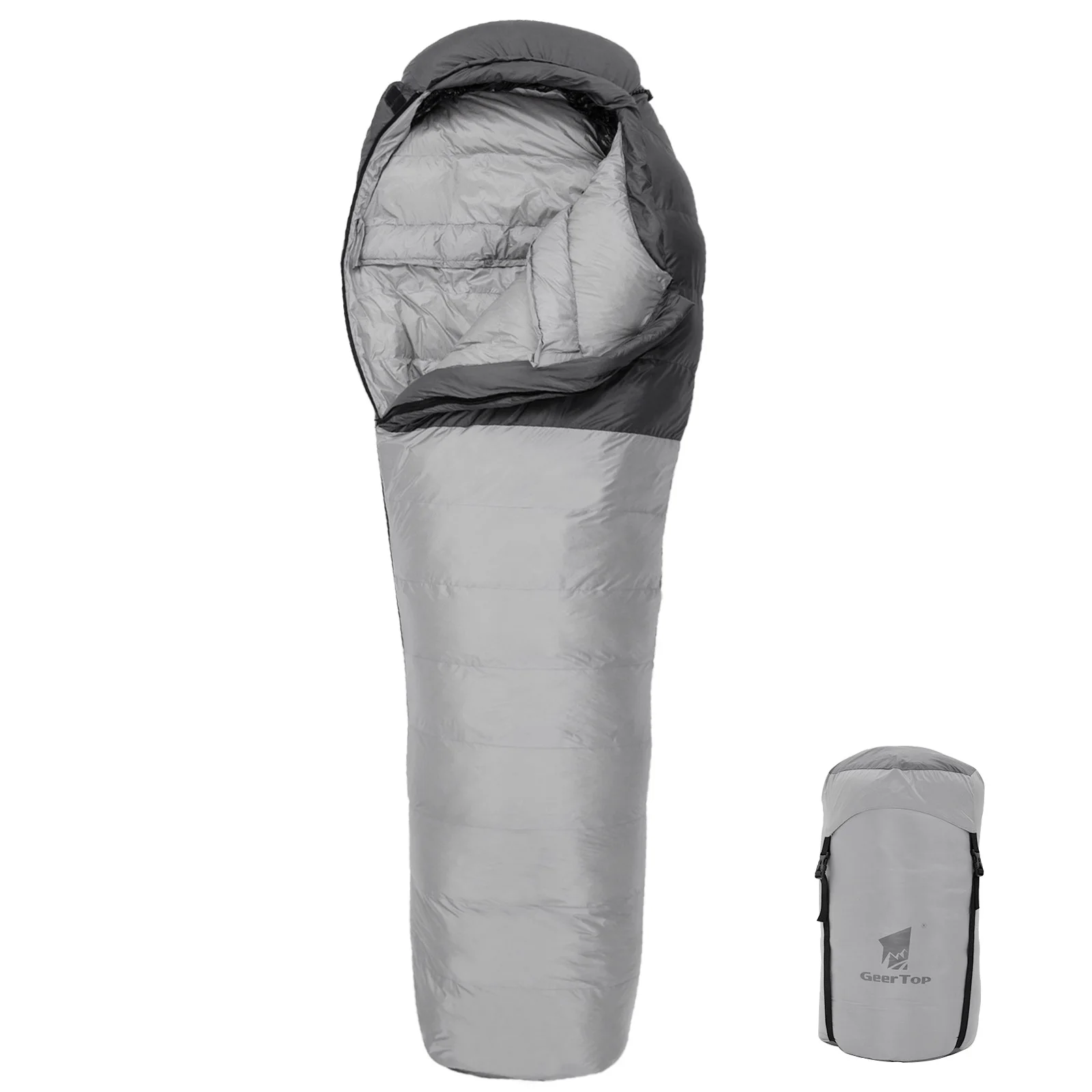 

Outdoor Ultra Light Adult Thick Goose Down Sleeping Bag, Camping Warm Blanket,Low Temperature Resistant Hiking Sleeping Bag,L354