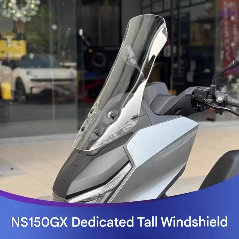 For Honda NS150GX Touring Style Windshield Heightened Front Deflector Block for Enhanced Protection against Wind Rain And Debris