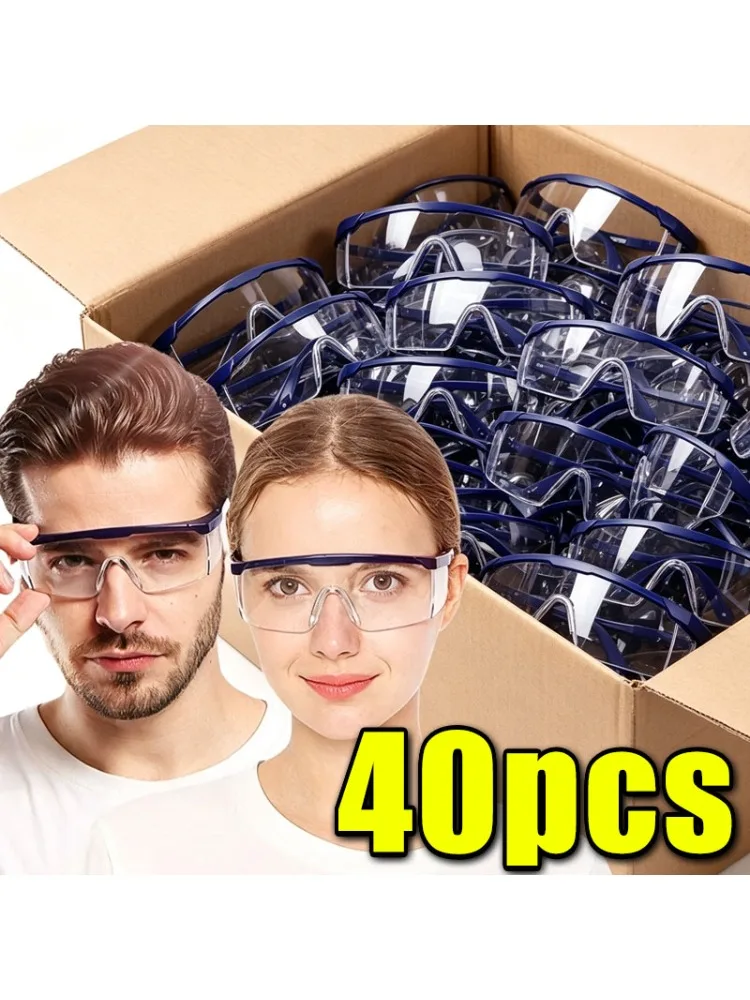 AliExpress NONE Work Safety Anti-Splash Eye Protection Goggles Glass Windproof Dustproof Waterproof Protective Glasses Cycling Goggles