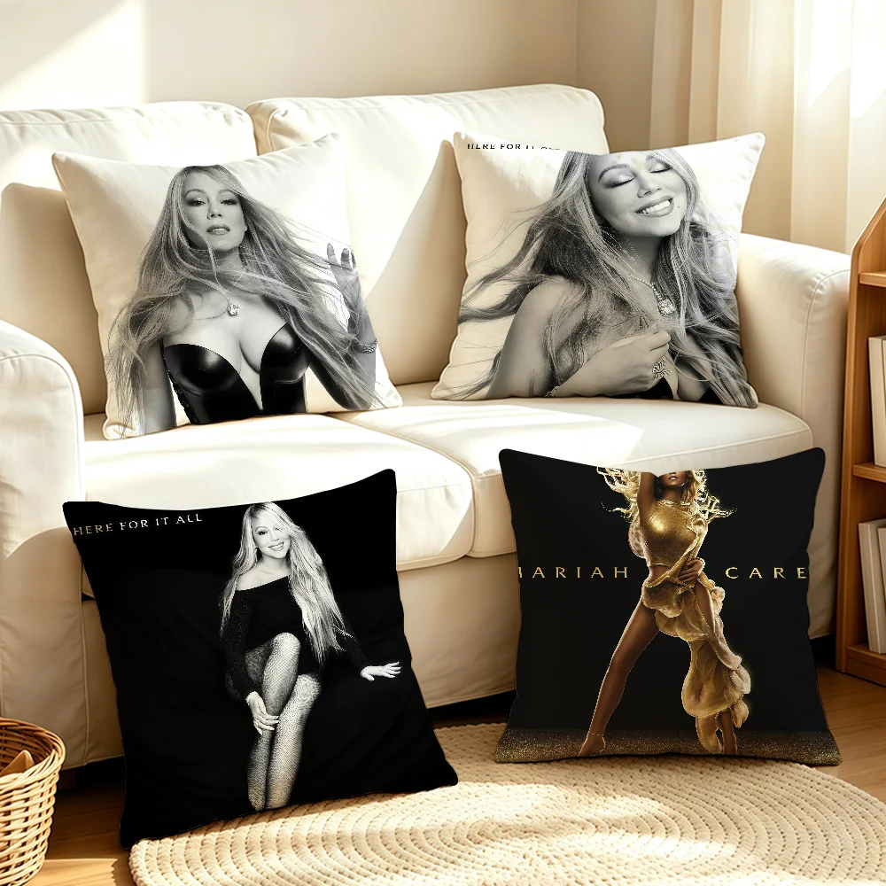 Mariah Carey Here for it All cushion cover Soft Smooth Hidden Zipper Washable Decorative Couch Bedroom Office Housewarming Gift