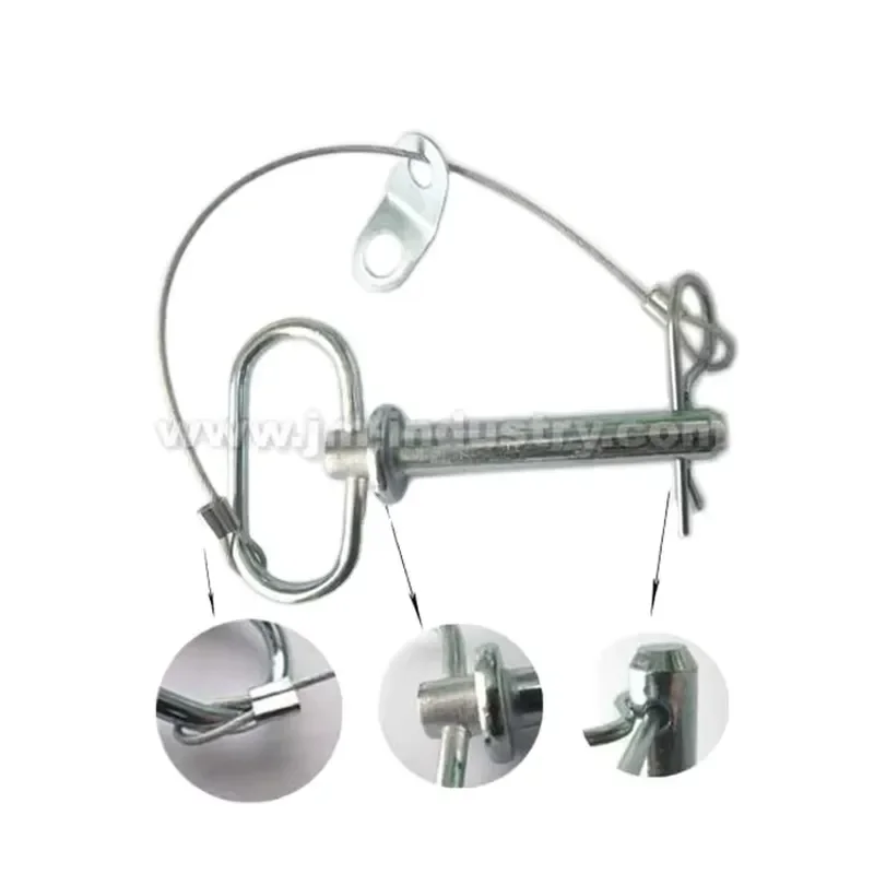 JM Brand 3 4x10 Tractor Lock Hook Pin Trailer Magnetic Hook Pin 1
