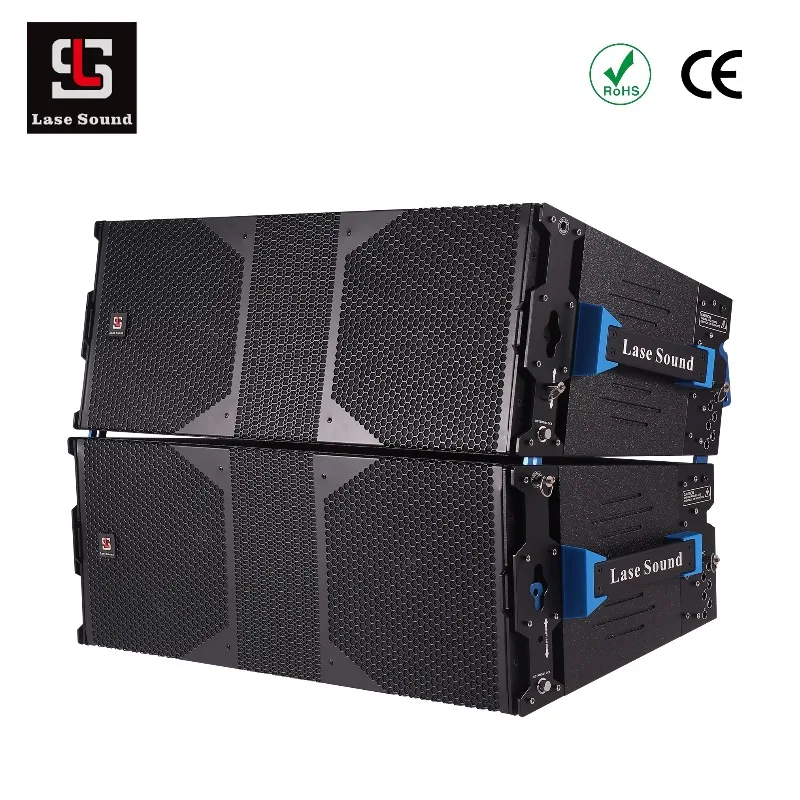 Dual 12 Inch Line Array Speaker 1600W High Power Professional Audio System with Built-in Germany DSP for Outdoor Concert & Stage