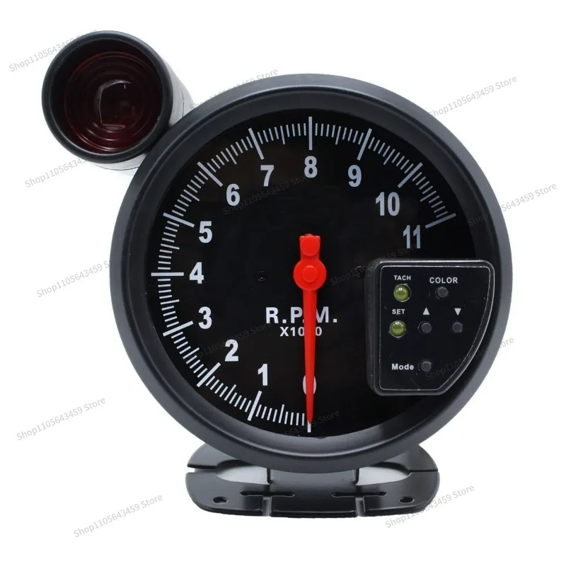 For 5-Inch Colorful Tachometer, Car Tachometer, Motorcycle Tachometer 0-11000 Rpm