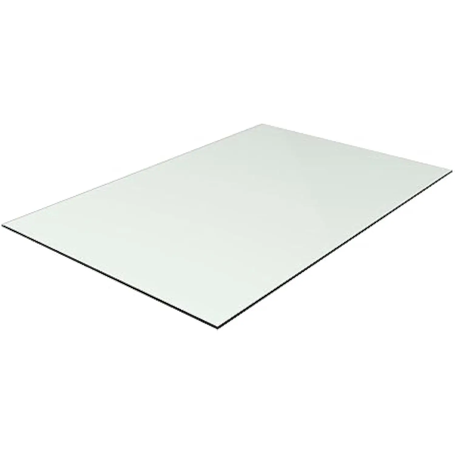 

24X36 1/4 Tempered Glass Tabletop with Chamfered Polished Edge