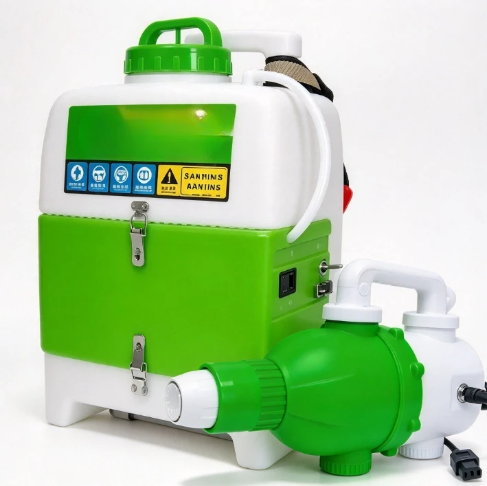 New Electric High Pressure Sprayer Agricultural Fog Machine Disinfection Cold Mist Sprayer Small Fog Cannon Atomizer Garden Pest