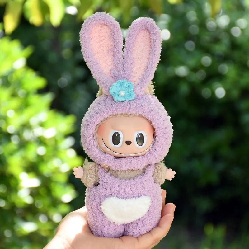 Doll Clothes for 17cm Labubu High quality Handmade Cute Animal Cosplay Set  Adorable Figurine Outfit  Soft Dress Up Accessories