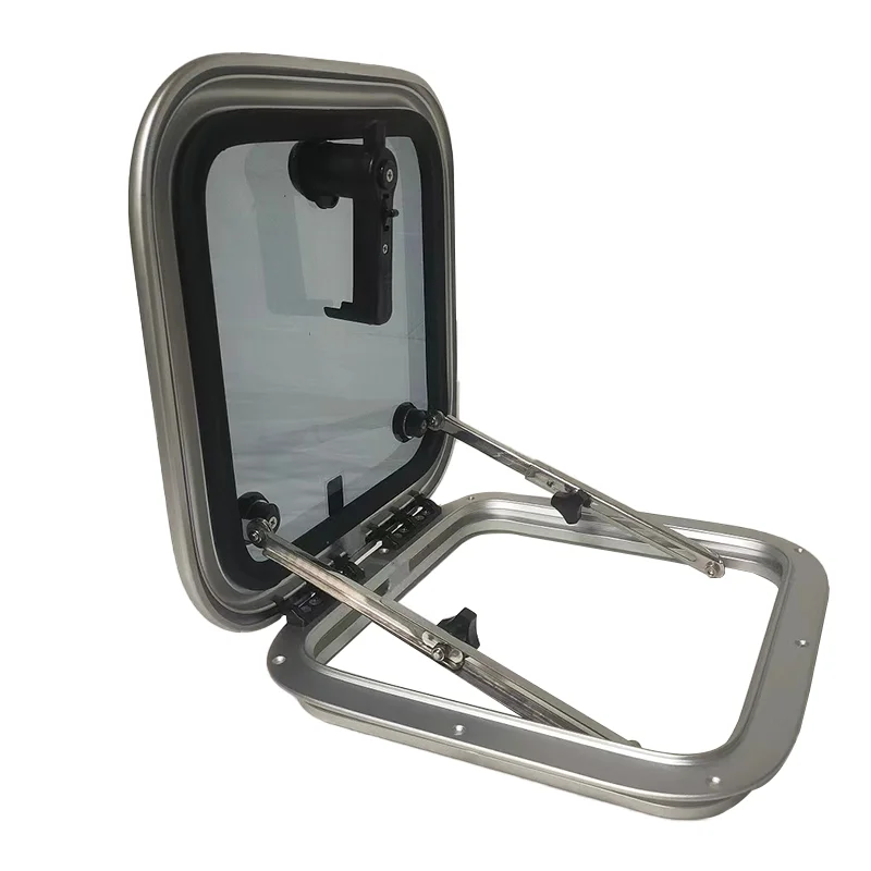 

LARIN Marine Hardware Waterproof Aluminum Foursquare RV Skylight Hatch Boat Window With 6mm Tempered Glass