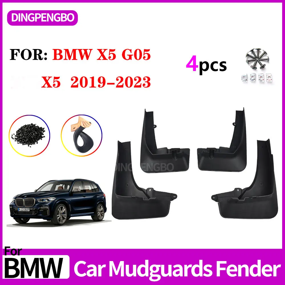 Mudflaps Fender for BMW X5 X5M X5X G05 2019-2023 Mud Flaps Splash Guards Front Rear Wheels Guards Fender Car Accessories 4Pcs