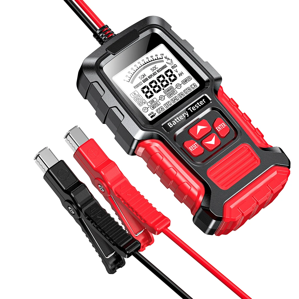 Penguji baterai mobil 12V 24V, sistem deteksi baterai otomatis, alat sistem deteksi Detect