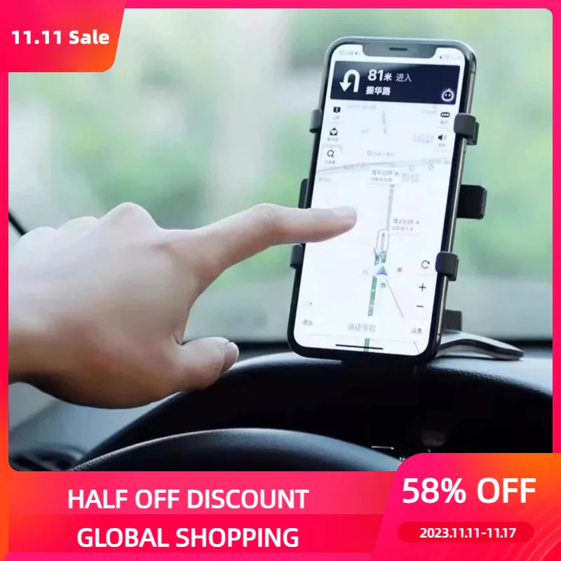 Car phone holder factory direct wholesale dashboard rear-view mirror navigation multi-function rotary phone holder