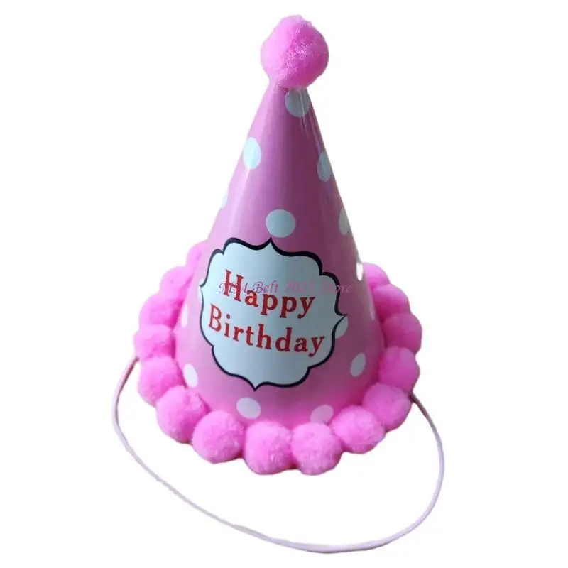 

49ME Детская праздничная шляпа на день рождения, шляпа с короной для мальчиков и девочек, кепка на день рождения, украшение для