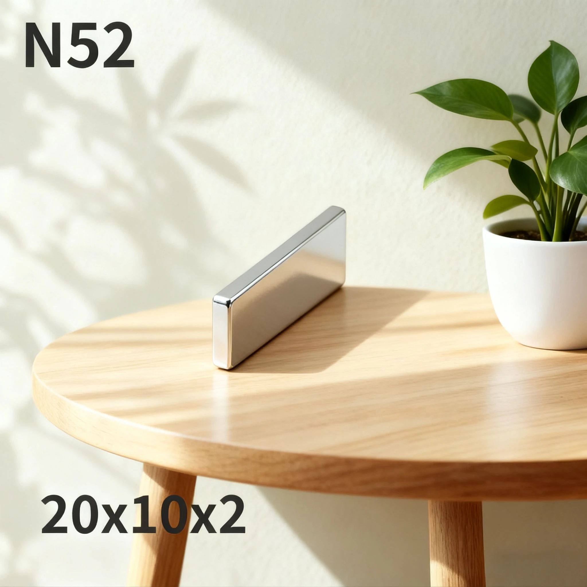 N52 20x10x2 Standard Magnet Rectangle Square Strong Strong  Magnets Search Ebike Speaker Neodymium Industrial  Motor Generation