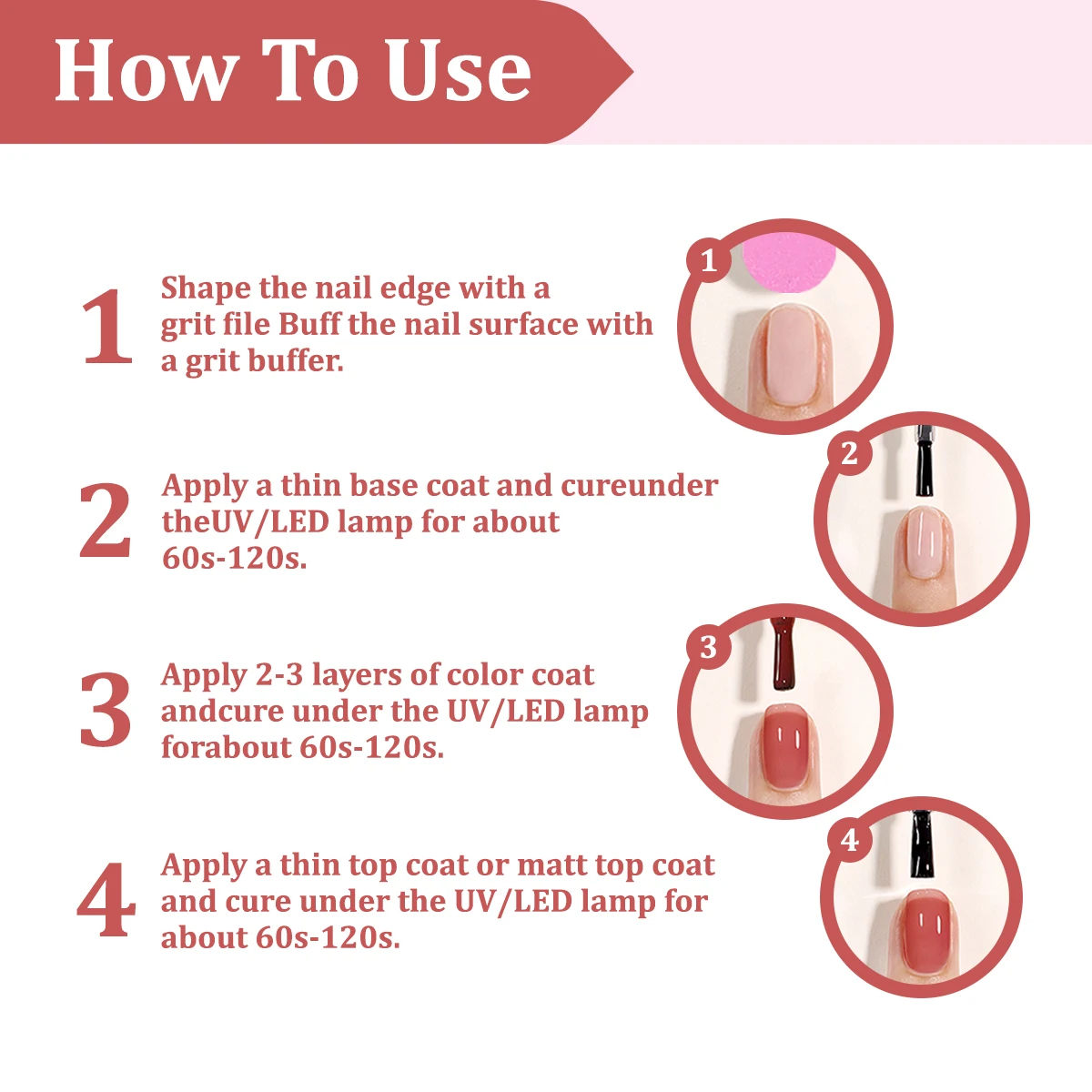 MIQH 12 PCS/SET Gel Nail Polish ,12 multi-color Gel Nail Polish,7Ml Long Lasting Brush On Shiny And Durable Long Lasting Nail Ge