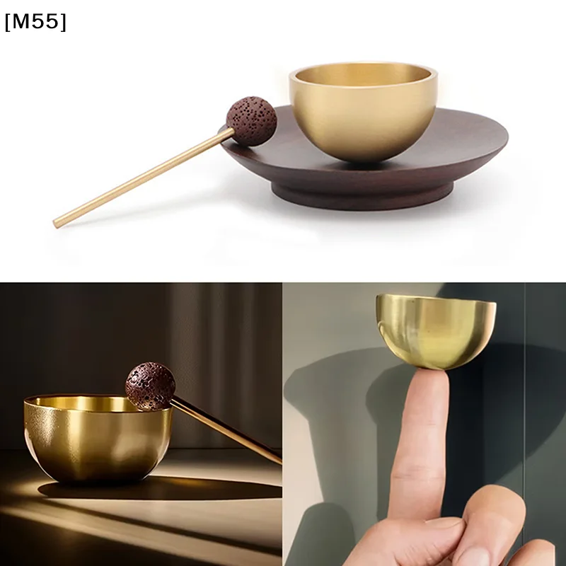 Mini Singing Bowl Portable Essential Oil Diffuser Meditation Sound Bowl For Yoga, Healing, Chakra Balance, Relaxation[M55][M55]