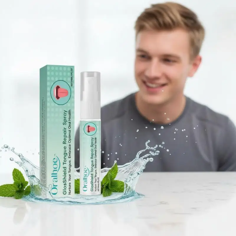 Fissured Tongue Relief Oral Repair Spray Fast Acting Swelling Reducing Formula For Mouth Hygiene and Fresh Breath