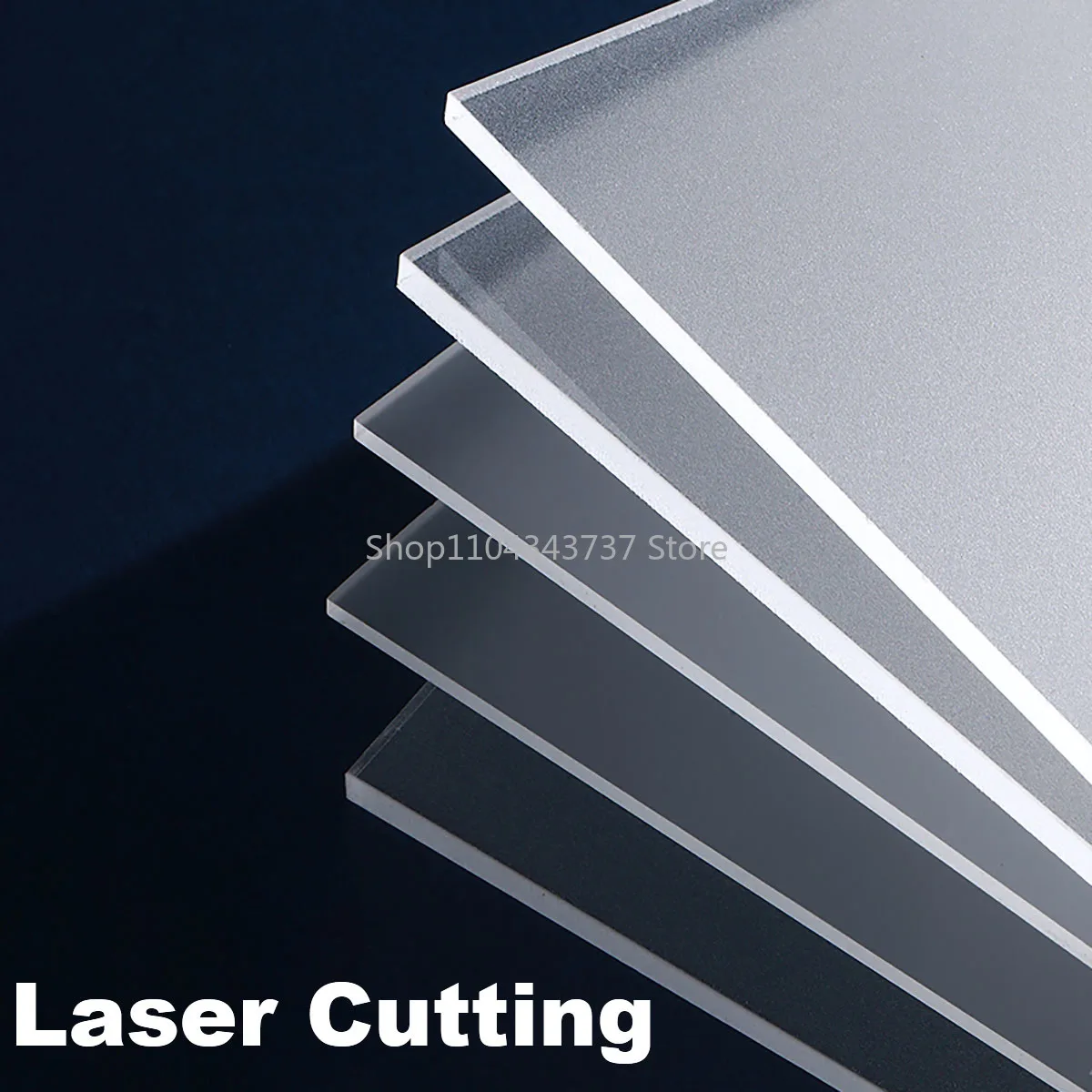 Thick 2-20mm Frosted Acrylic Board Matt Translucent Sheet For DIY Decoration 100x100mm 200x200mm 200x300mm 300x300mm