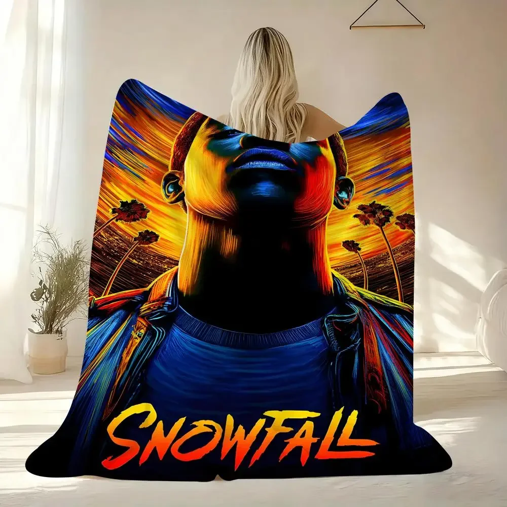 Snowfall Artist Pop Culture Movie Inspired Throw Blanket Cozy Couch Decor Gift for Fans dorm room essential blanket