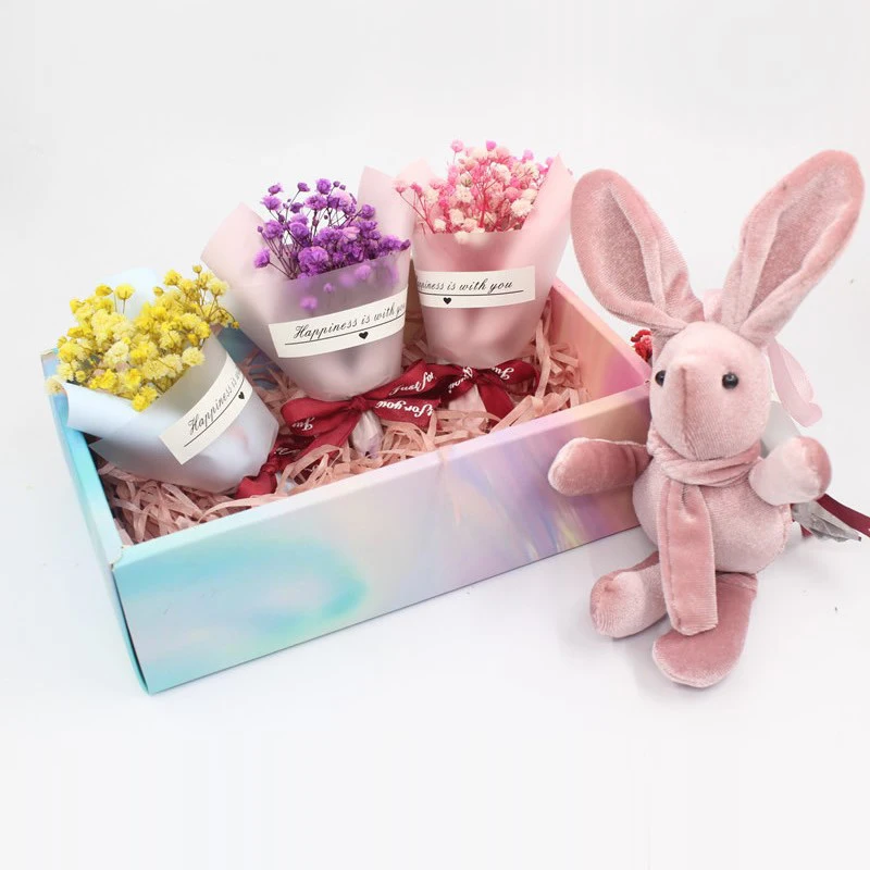 مجموعة من باقة تنفس الطفل المجففة الطبيعية الصغيرة من الزهور المحفوظة لديكور المنزل والزفاف #3