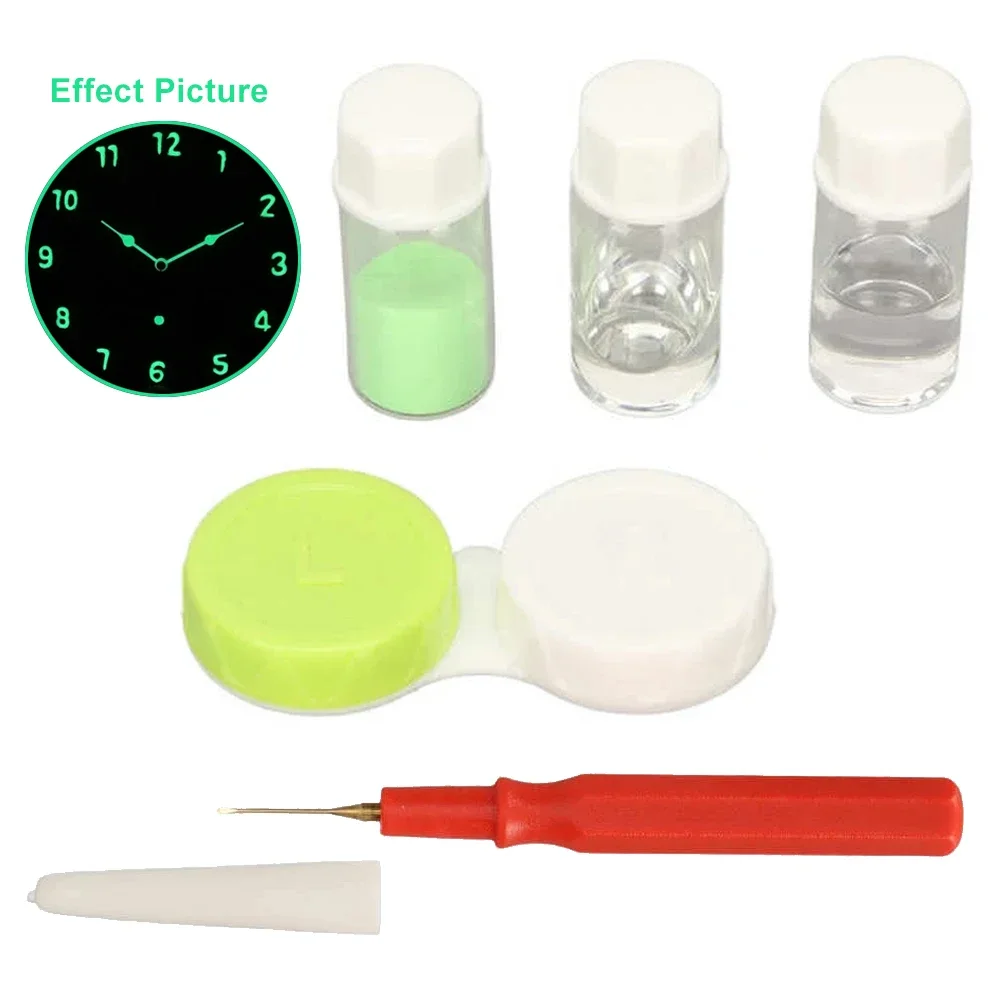 Watch Luminous Fluorescent Powder Dark Pigment Powder one Color Monochromatic Watch Face Hour Minute Hand Luminous Liquid Tool