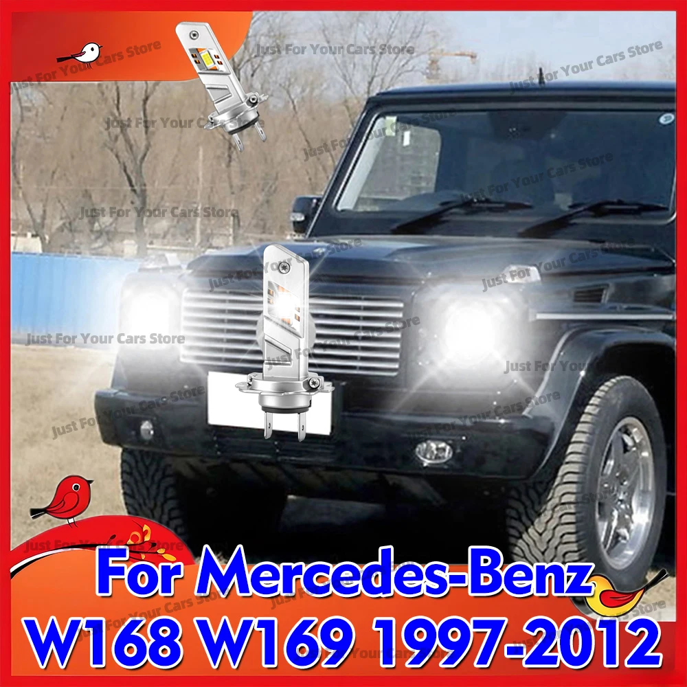 

2x улучшенные светодиодные лампы CSP H7 30000LM для Mercedes-Benz W168 W169 1997-2012 2002 2003 2004 2005 2006 2007 2008 2009 2010