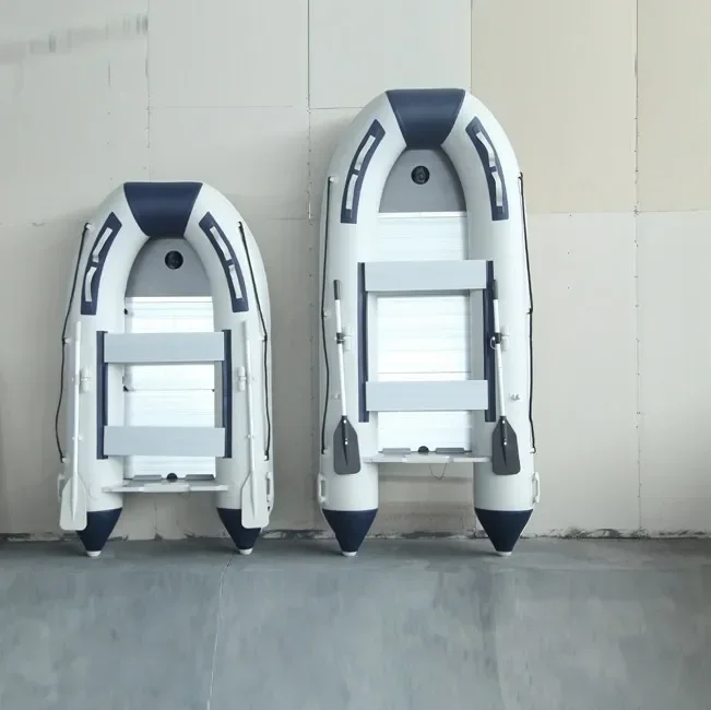 

13.8ft PVC Inflatable Boats 8 Person Fishing Kayak Rowing Rafts Dinghy with Motor Bracket Hole for Water Sports