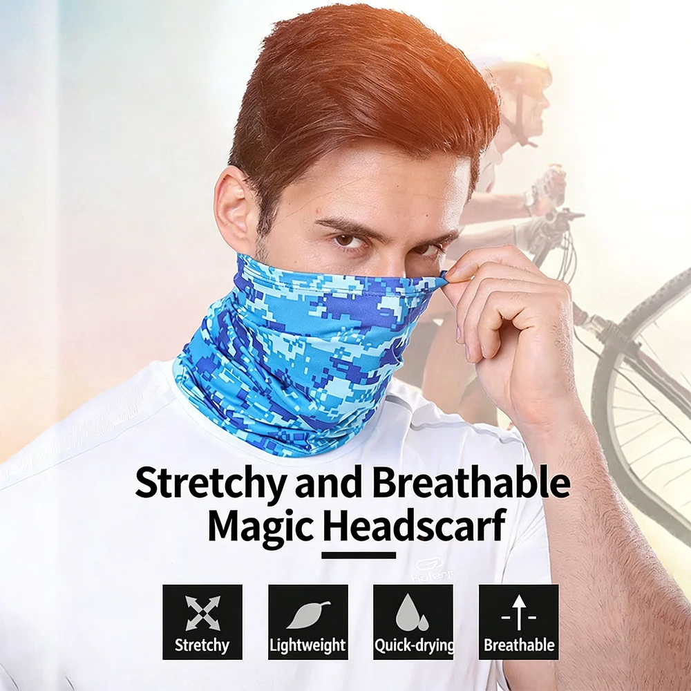 Cycling Face Mask Absorb Sweat Breathable Fishing Training Sport UV Face Scarf Neck Gaiter Headwear Snood Ski Camping Masks