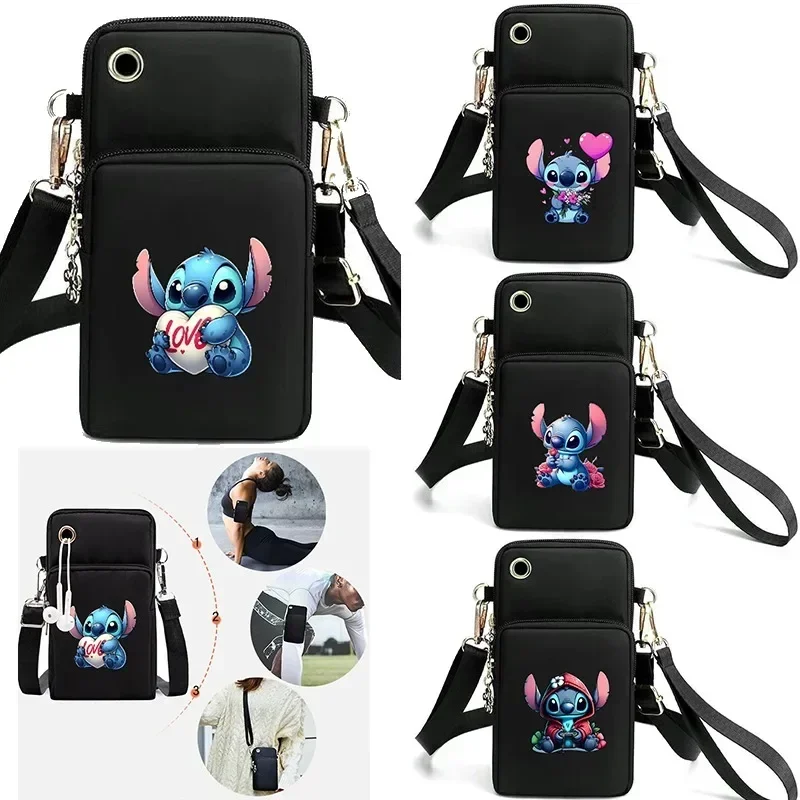 Sacs à bandoulière CAN o & Stitch pour femmes, sac à dos Disney, sac de sport lancé, sac à main de poche dérivé de dessin animé Rick, organisateur de périphériques